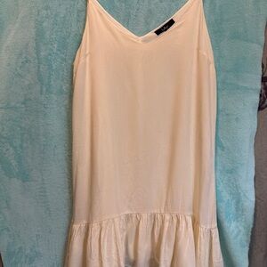 Cream Sleeveless Dress